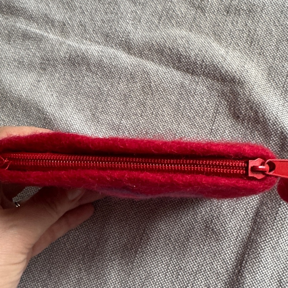 Rising Tide Red and Pink Floral Cosmetic Bag - Picture 5 of 5